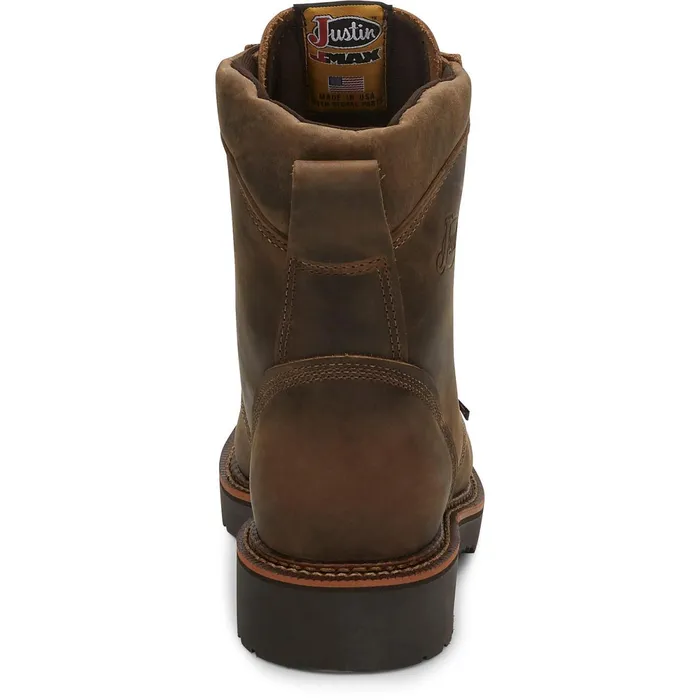 Justin Boots Blueprint 8034 LaceUp Work Boot Tan Gaucho tan Men Work