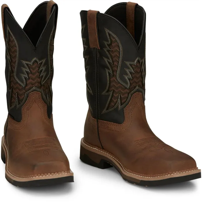 Justin Boots Bolt 11034 Nano Composite Toe Brown Men Work