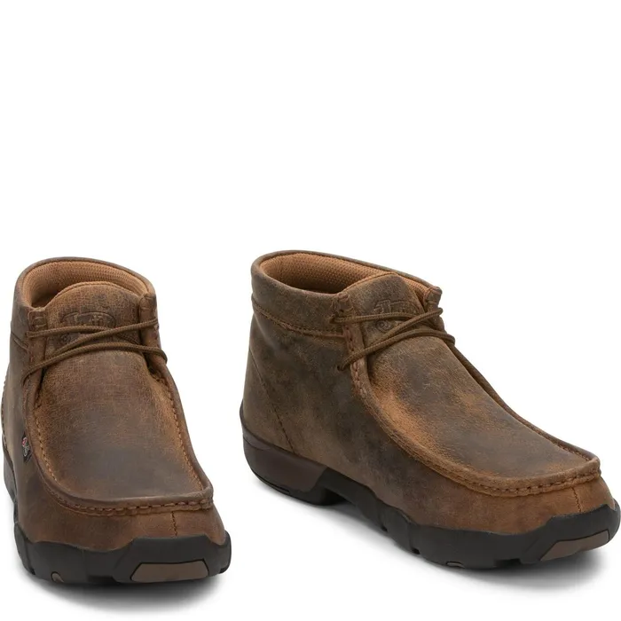 Justin Boots Cappie 4034 Work Shoe Dark Brown brown Men Casuals