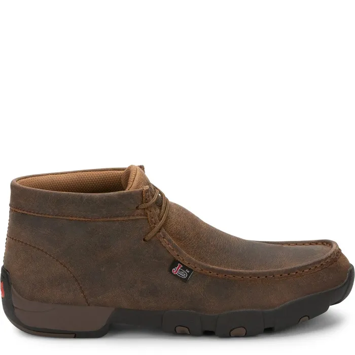Justin Boots Cappie 4034 Work Shoe Dark Brown brown Men Casuals