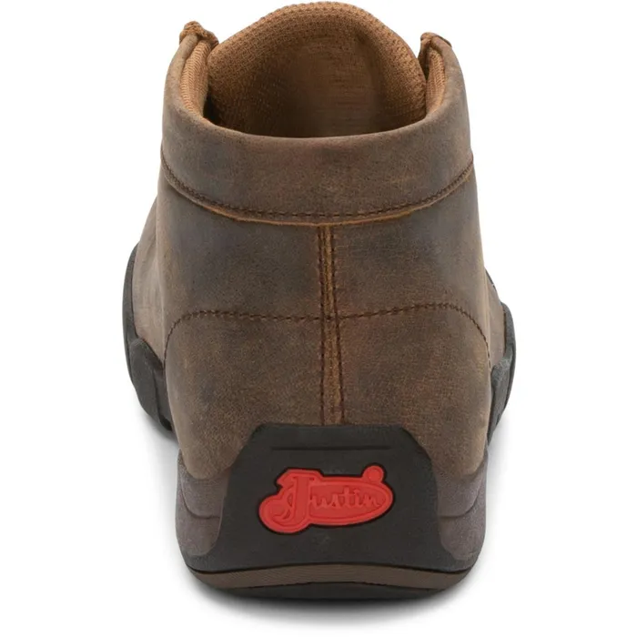 Justin Boots Cappie 4034 Work Shoe Dark Brown brown Men Casuals