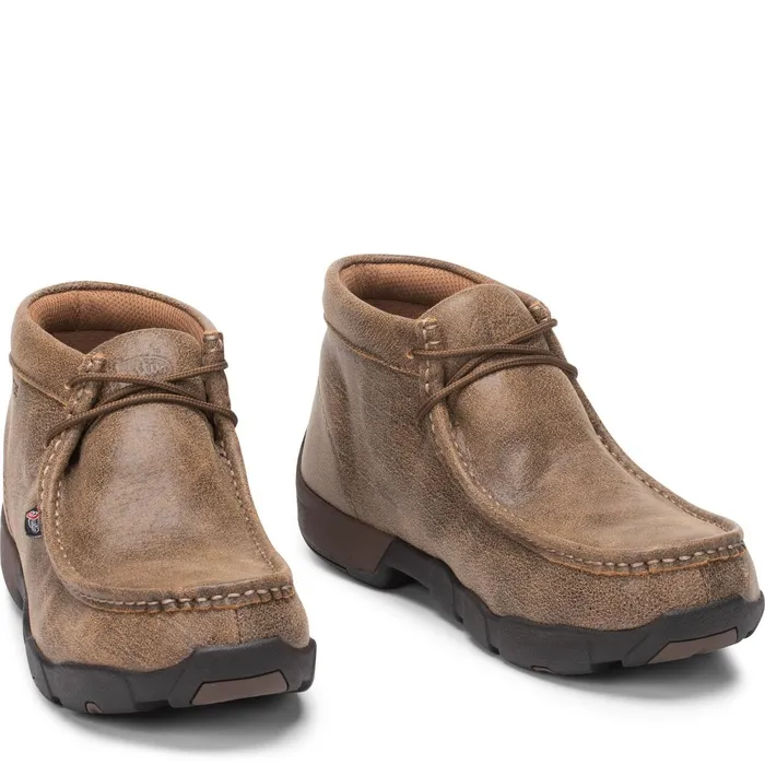 Justin Boots Cappie Steel Toe Work Shoe Tan Bomber tan Men Work