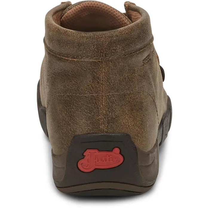 Justin Boots Cappie Steel Toe Work Shoe Tan Bomber tan Men Work