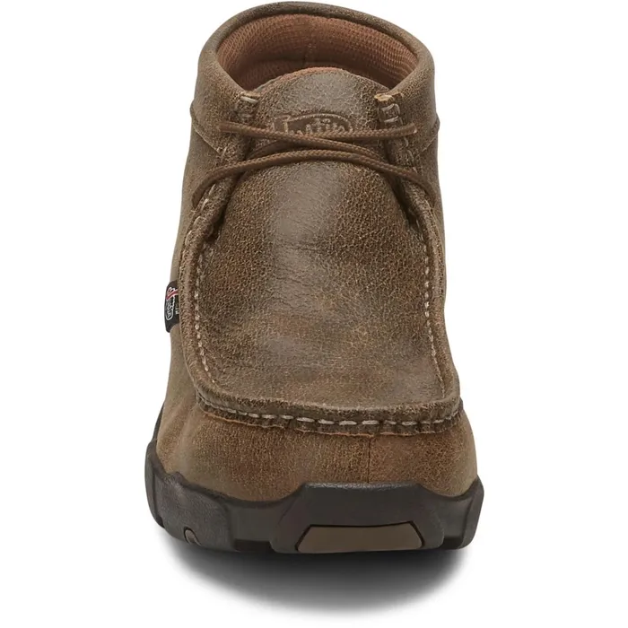 Justin Boots Cappie Steel Toe Work Shoe Tan Bomber tan Men Work