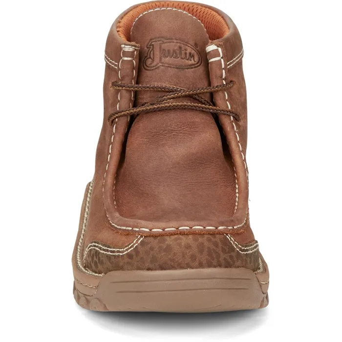 Justin Boots Crafton 4034 Waterproof Work Shoe Barley Brown brown Men Casuals