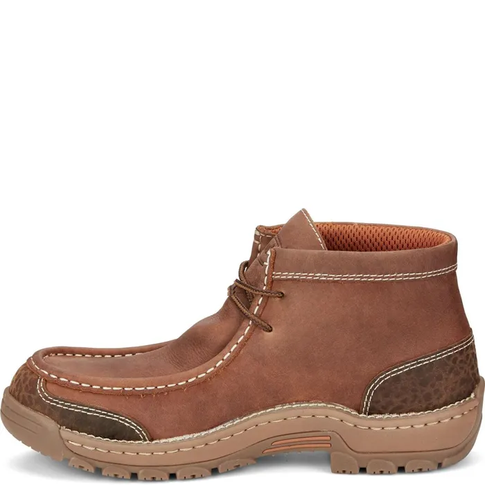 Justin Boots Crafton 4034 Waterproof Work Shoe Barley Brown brown Men Casuals