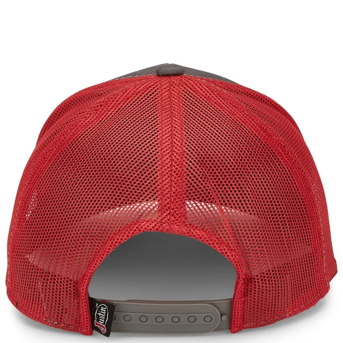 Justin Boots Flint Cap Greyish Brownred Mesh brown MenWomen Hats and Caps