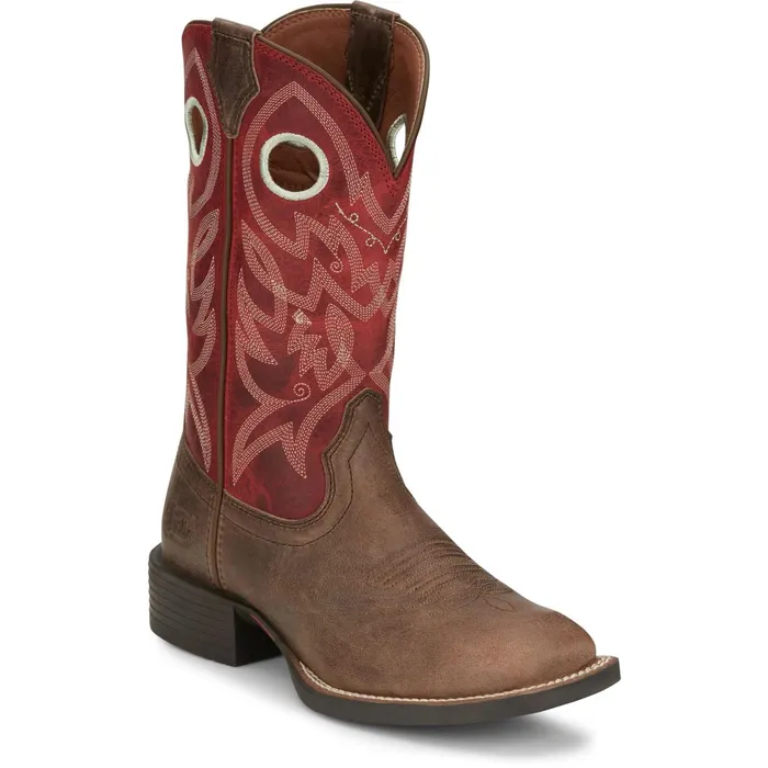 Justin Boots Liberty 11 Western Boot River Stone Grey brown Women Western