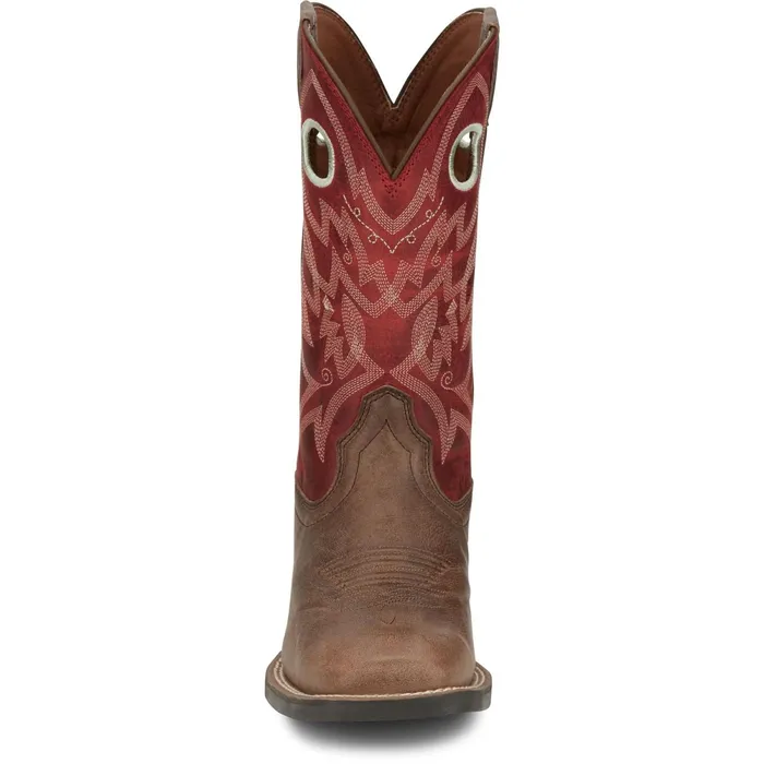 Justin Boots Liberty 11 Western Boot River Stone Grey brown Women Western