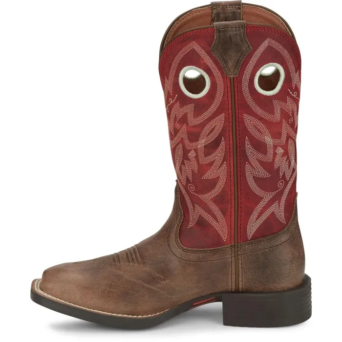 Justin Boots Liberty 11 Western Boot River Stone Grey brown Women Western