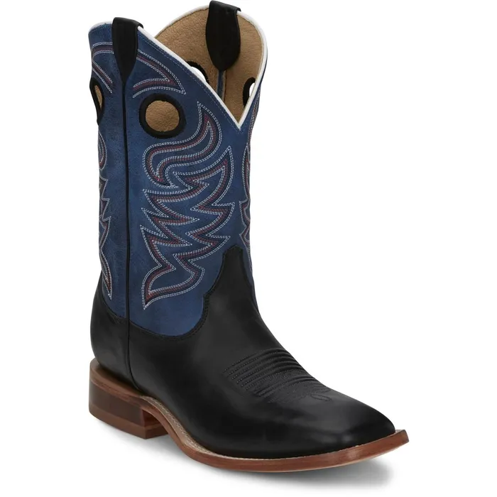 Justin Boots Pearce 11034 Western Boot Black Men Western