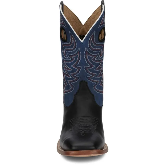 Justin Boots Pearce 11034 Western Boot Black Men Western