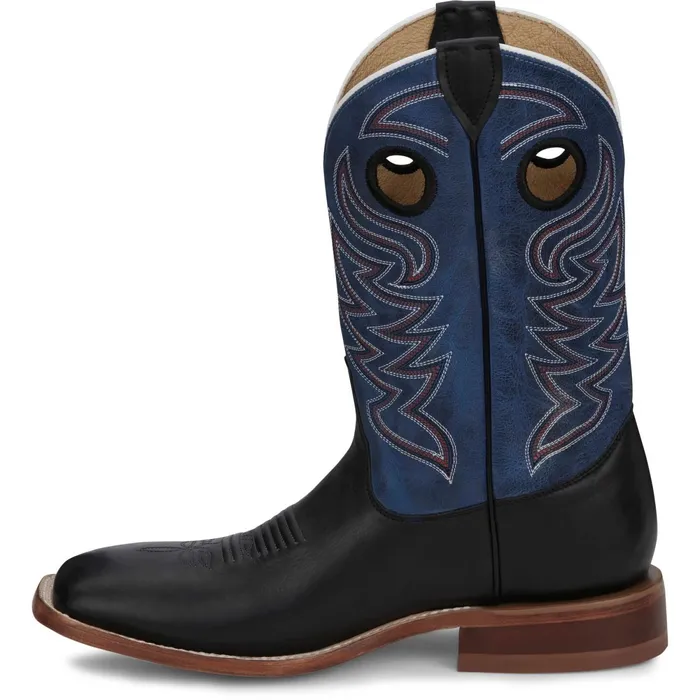 Justin Boots Pearce 11034 Western Boot Black Men Western