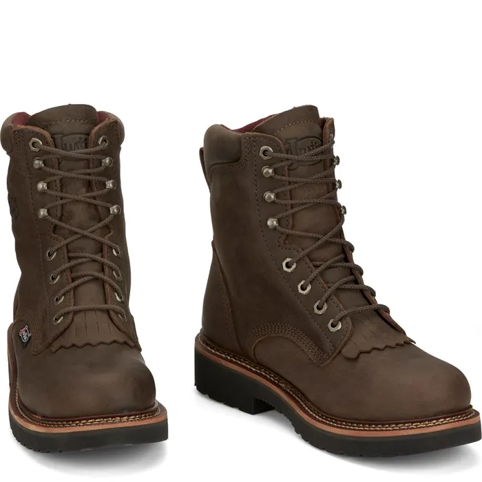 Justin Boots Rivot 8034 Lace Up Hickory Brown brown Men Work