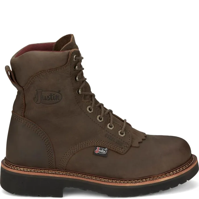 Justin Boots Rivot 8034 Lace Up Hickory Brown brown Men Work