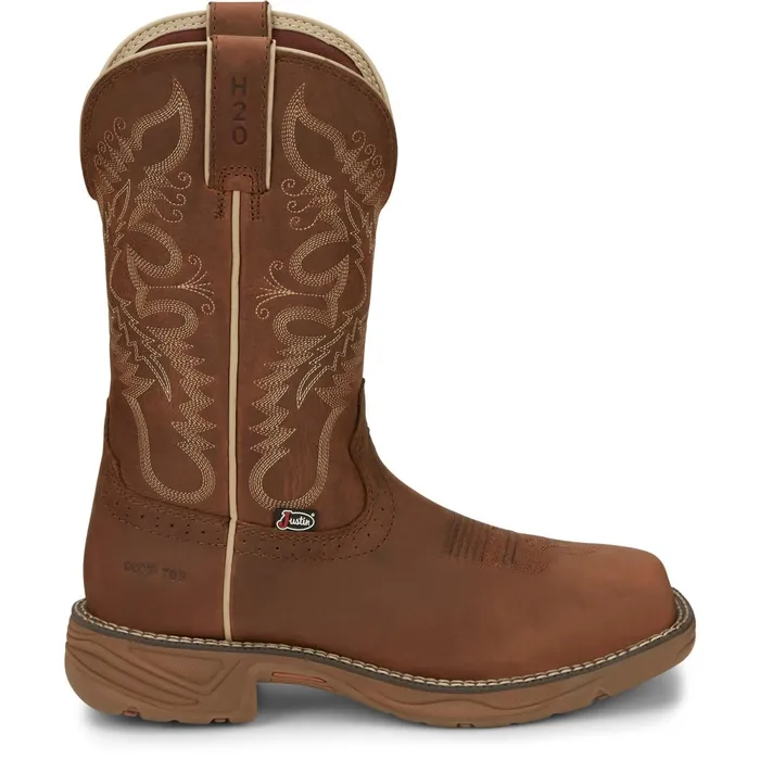 Justin Boots Rush 11034 Nano Composite Toe Waterproof Work Boot Rustic Tan tan Women Work