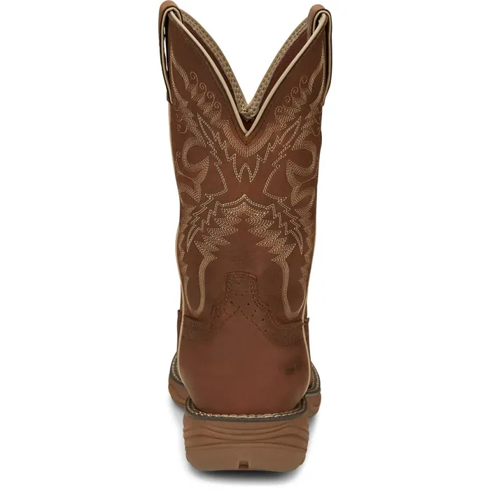 Justin Boots Rush 11034 Nano Composite Toe Waterproof Work Boot Rustic Tan tan Women Work
