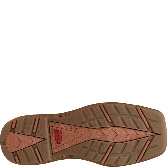 Justin Boots Rush 11034 Nano Composite Toe Waterproof Work Boot Rustic Tan tan Women Work
