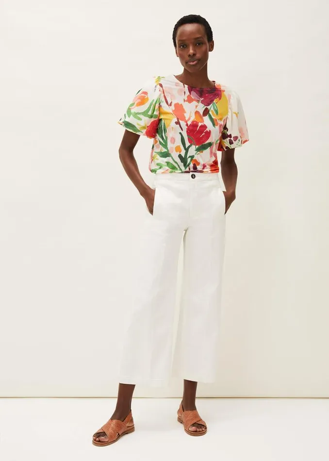 Kacie Floral Top Multicoloured Women Phase Eight Tops and TShirts