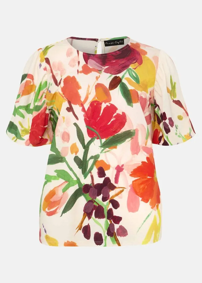 Kacie Floral Top Multicoloured Women Phase Eight Tops and TShirts