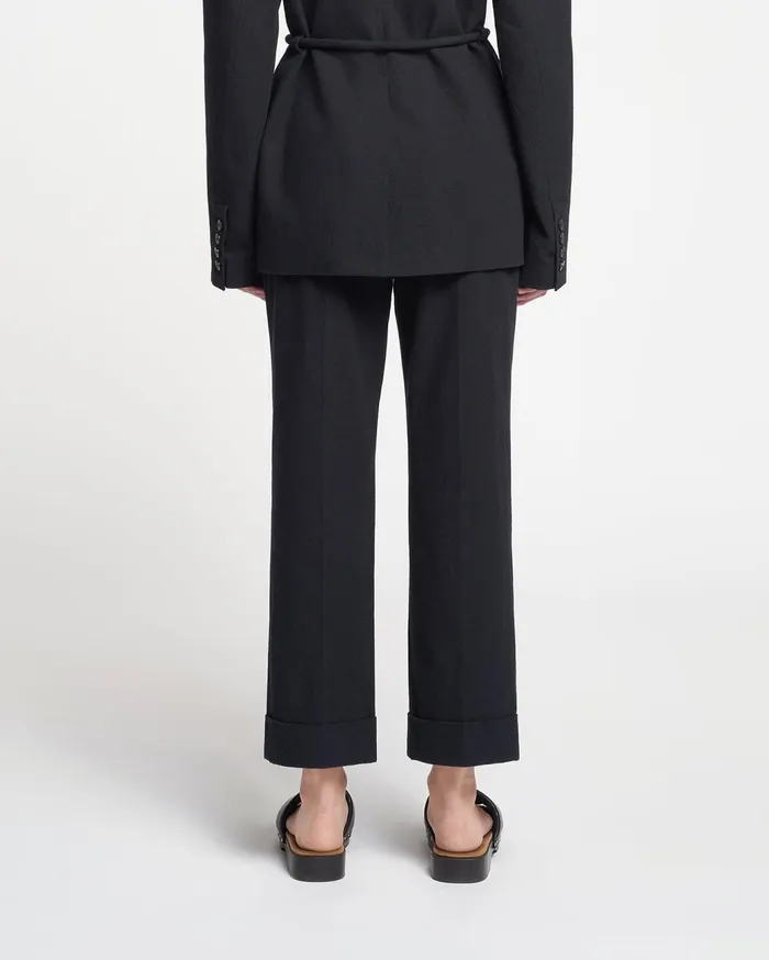 Katrine WashedCanvas Pants Black Women Nanushka Bottoms