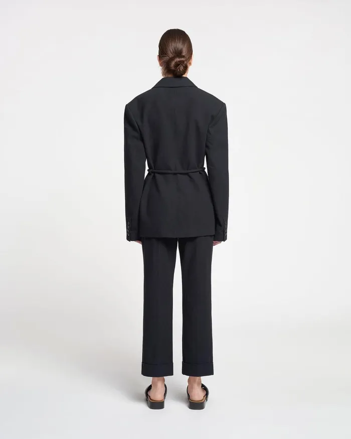 Katrine WashedCanvas Pants Black Women Nanushka Bottoms