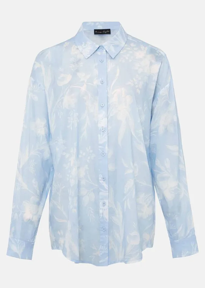 Kaya Floral Print Shirt Blue Women Phase Eight Shirts and Blouses