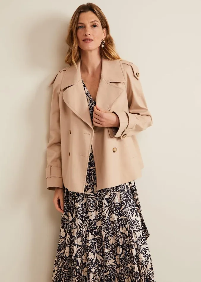 Kezia Satin Floral Wrap Dress Multicoloured Women Phase Eight Dresses