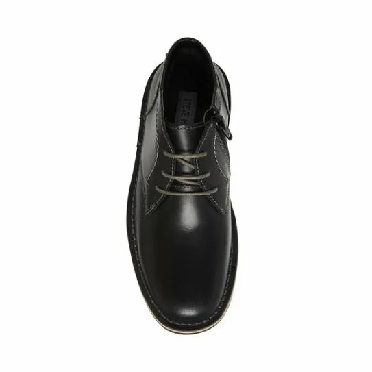 Kids039 BHARKEEN BLACK LEATHER Black Leather Steve Madden For The Family Kids039 BHARKEEN BLACK LEATHER Black Leather Steve Madden For The Family
