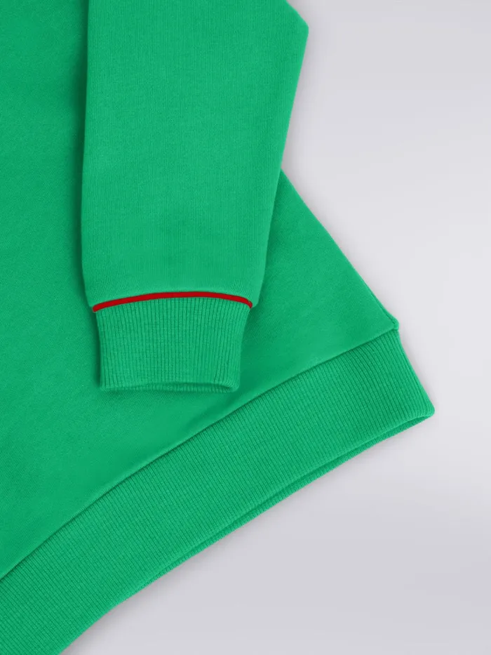 Kids Cotton Hoodie With Dgrad Logo Green Missoni Clothing