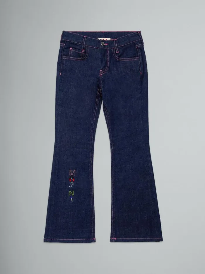 Kids Marni Dark Blue Bootcut Jeans