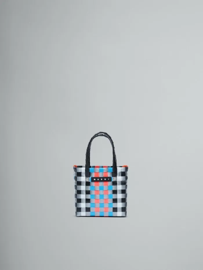 Kids Marni Multicolor Woven Micro Basket Bag