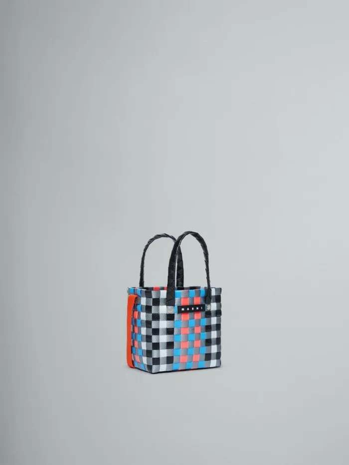 Kids Marni Multicolor Woven Micro Basket Bag