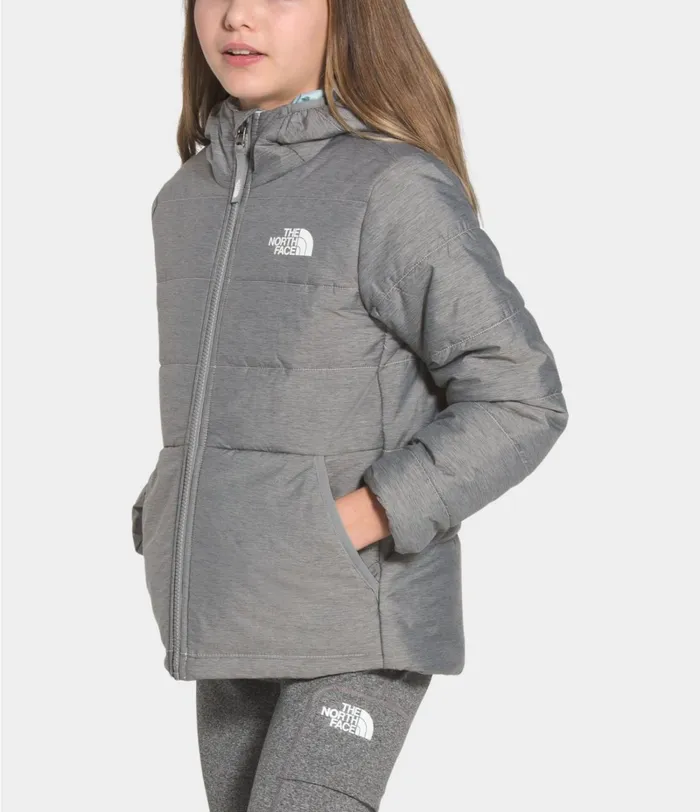 Kids The North Face Jackets and Vests Reversible Perrito Jacket Tnf Medium Grey Heather