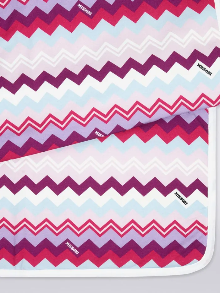 Kids Zigzag Cotton Blend Blanket Multicoloured Missoni Baby 024 Months Kids Zigzag Cotton Blend Blanket Multicoloured Missoni Baby 024 Months
