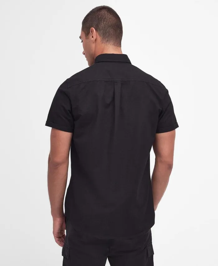 Kinetic Tailored ShortSleeved Shirt Classic White Men Barbour Shirts