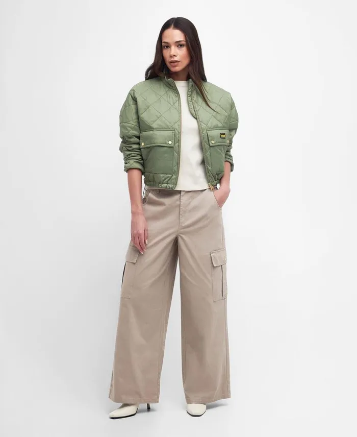 Kinghorn Cargo Trousers Oat Women Barbour Trousers and Shorts