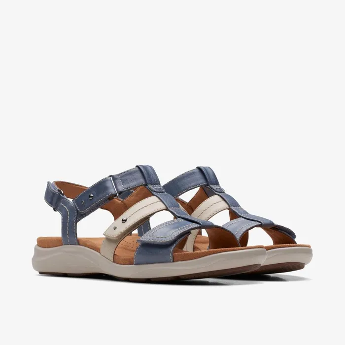 Kitly Step Denim Combination Women Clarks Sandals and Flip Flops