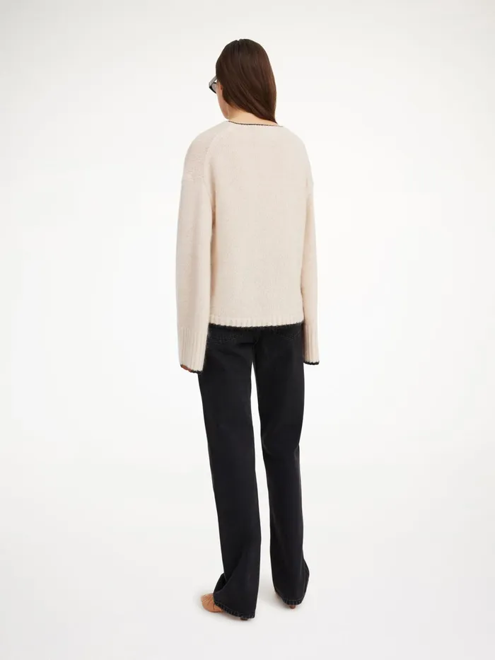 Knitwear Women By Malene Birger Cimone Sweater Oyster Gray