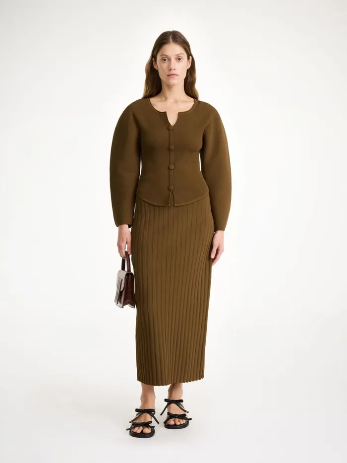 Knitwear Women By Malene Birger Francinas Sweater Shitake