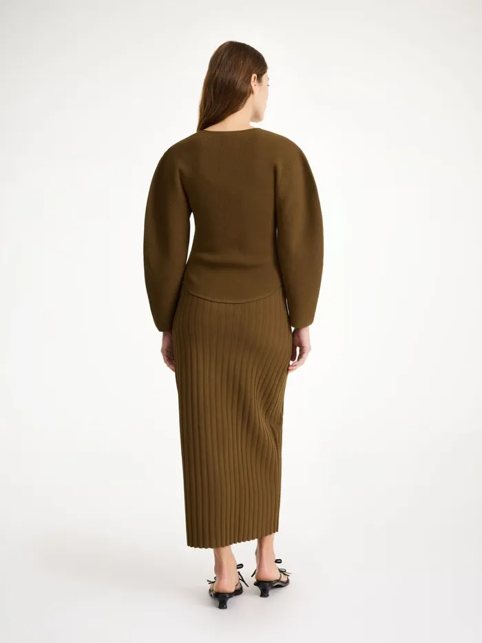 Knitwear Women By Malene Birger Francinas Sweater Shitake