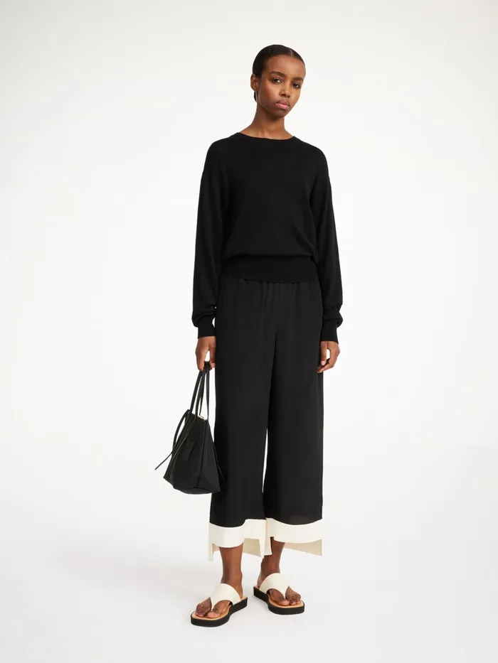 Knitwear Women By Malene Birger Mantea WoolBlend Sweater Black