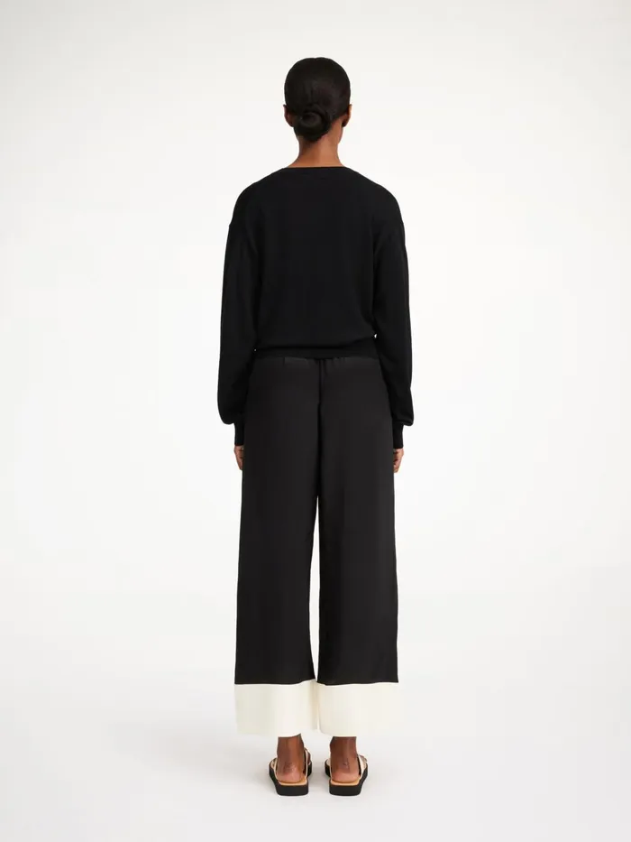 Knitwear Women By Malene Birger Mantea WoolBlend Sweater Black