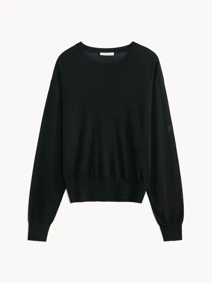 Knitwear Women By Malene Birger Mantea WoolBlend Sweater Black