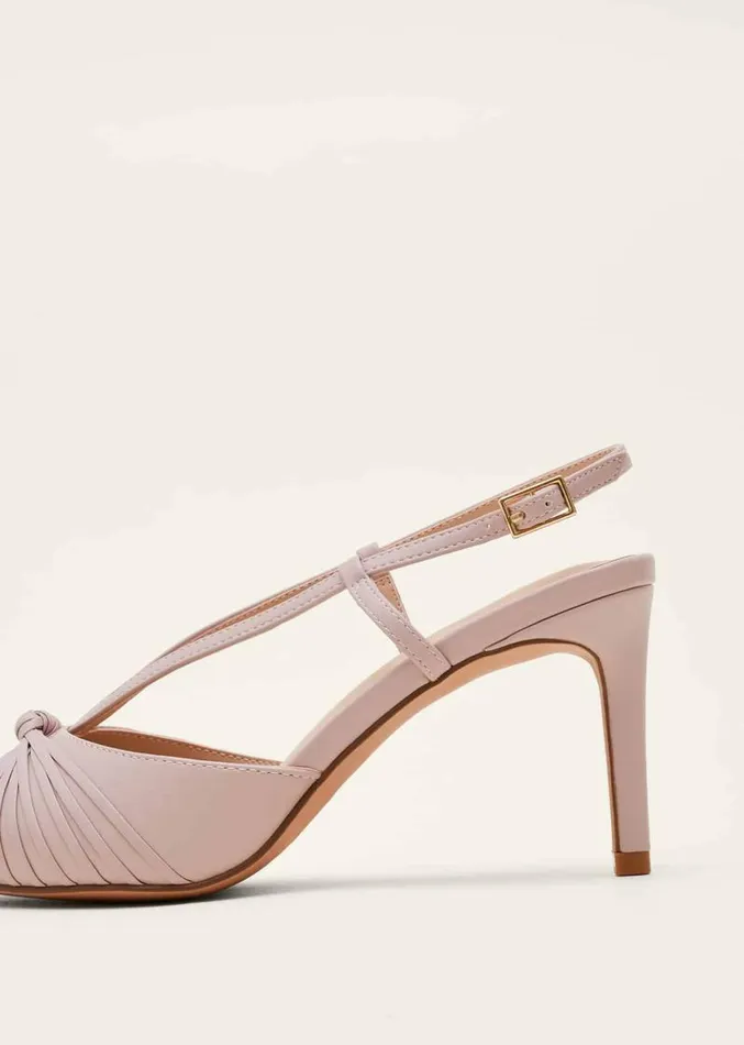Knot Detail Slingback Heels Latte Women Phase Eight Occasion Shoes