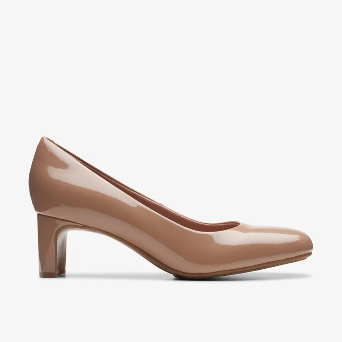 Kyndall Iris Warm Beige Women Clarks Heels and Pumps