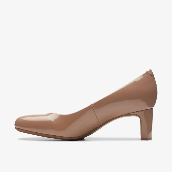 Kyndall Iris Warm Beige Women Clarks Heels and Pumps