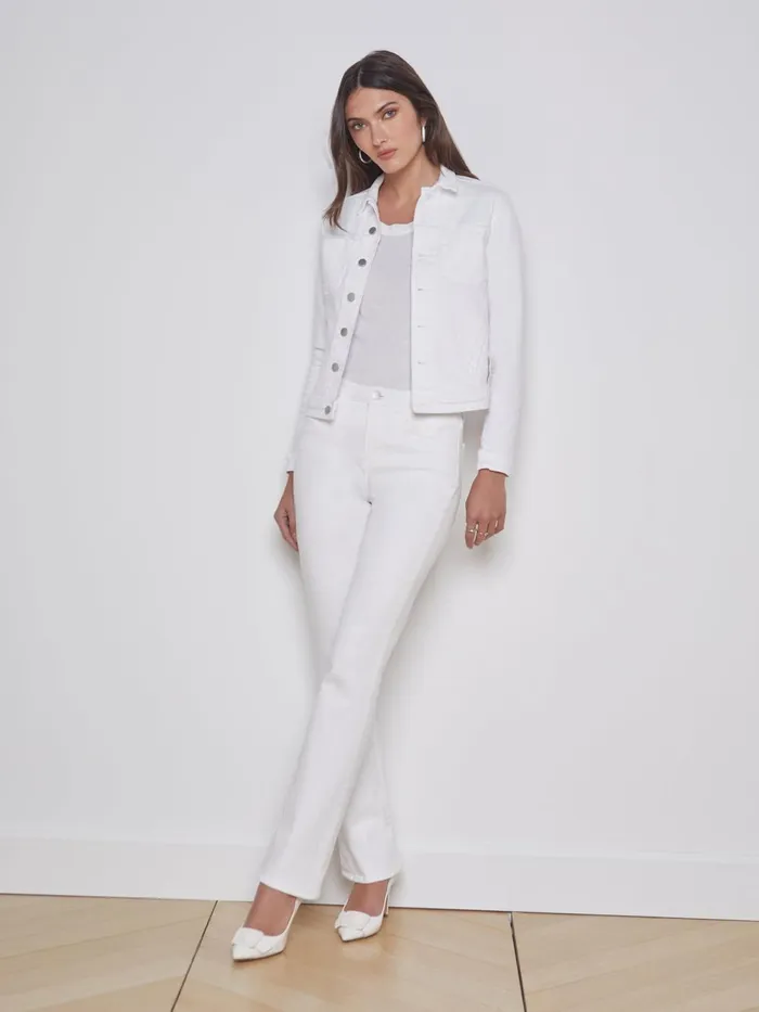 L039Agence Blazers and Jackets Women Celine Jacket Blanc Destruct L039Agence Blazers and Jackets Women Celine Jacket Blanc Destruct