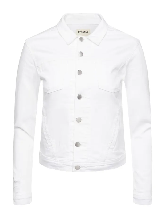 L039Agence Blazers and Jackets Women Celine Jacket Blanc Destruct L039Agence Blazers and Jackets Women Celine Jacket Blanc Destruct