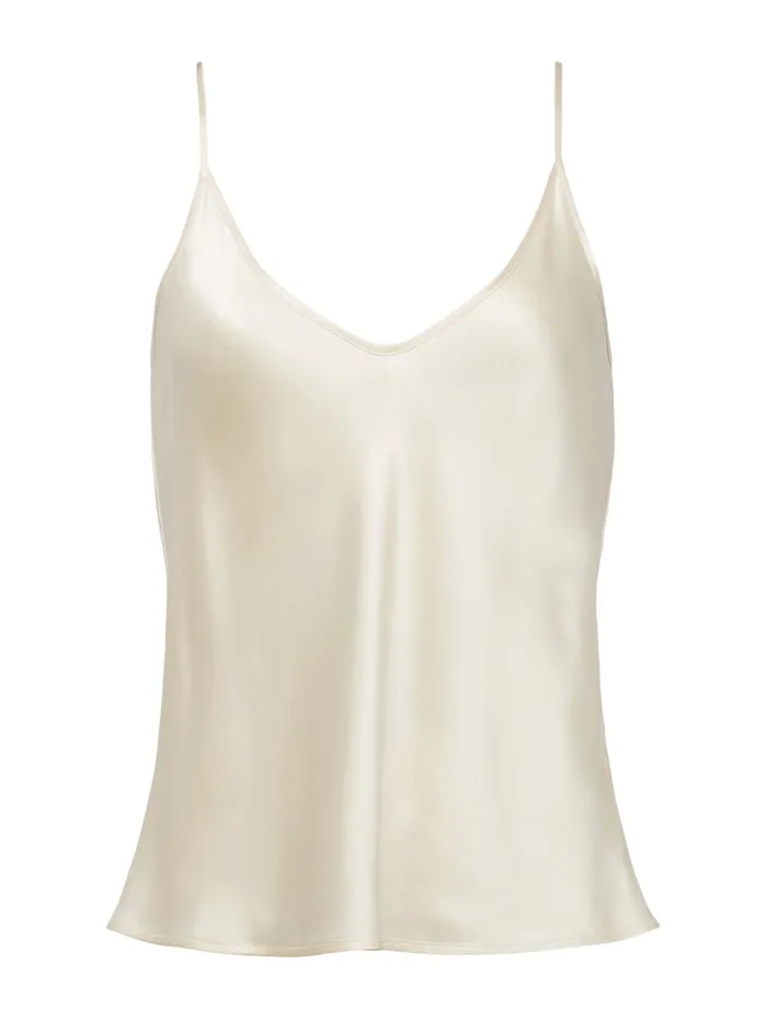 L039Agence Blouses and Tops Women Lexi Silk Camisole Pearl